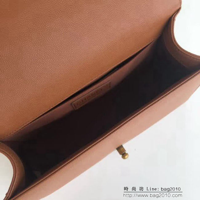 香奈兒CHANEL 67085奶茶色原單質量經典之作鏈條斜挎包 DSC2050